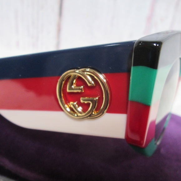 GUCCI Cat Eye Sunglasses Multicolor GG0275S-005 - Picture 15 of 16